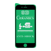 25 piezas de película de cerámica de cobertura completa con pegamento 2.5D para iPhone 6, para iPhone 6 (blanco) (25 piezas), para iPhone 6 (negro) (25 piezas)